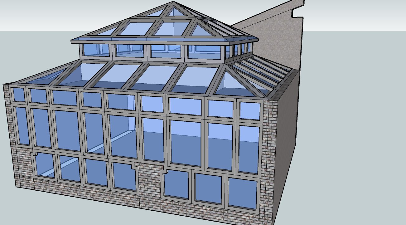 上海钢结构阳光房设计图